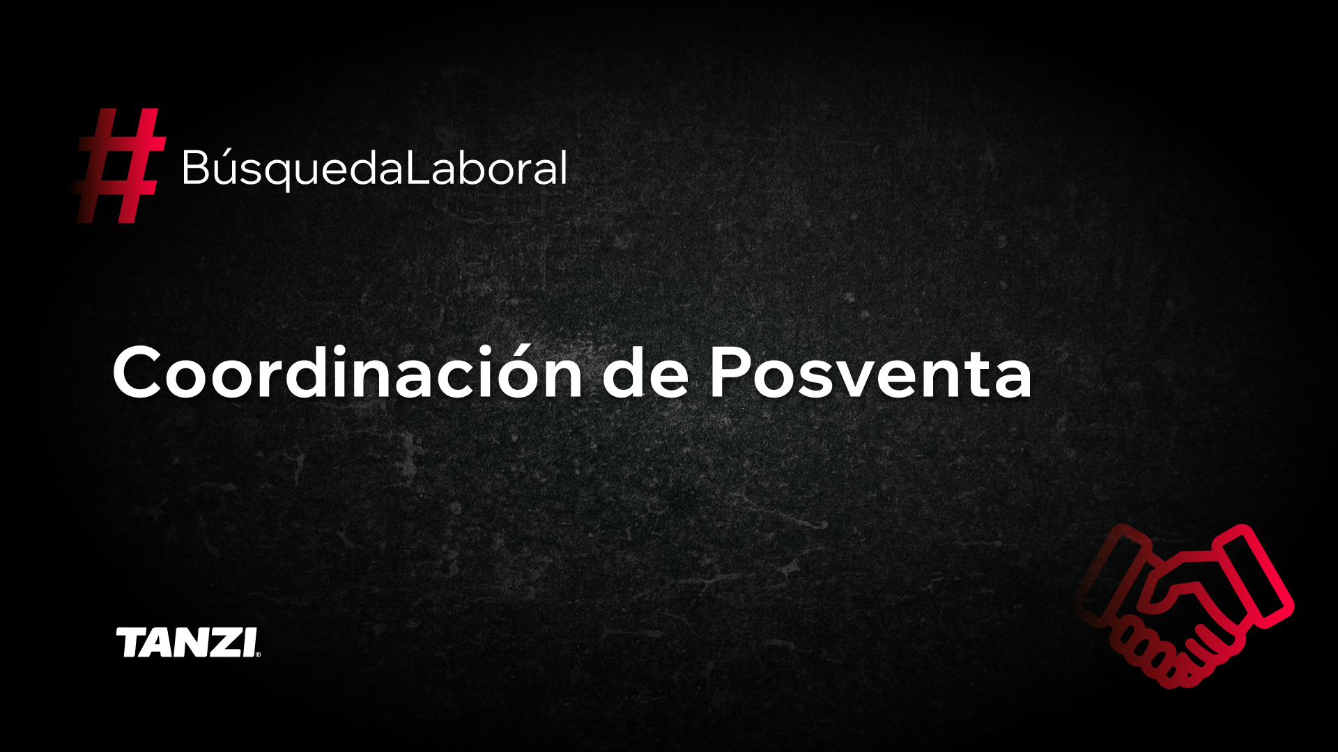 Coordinador de posventa 